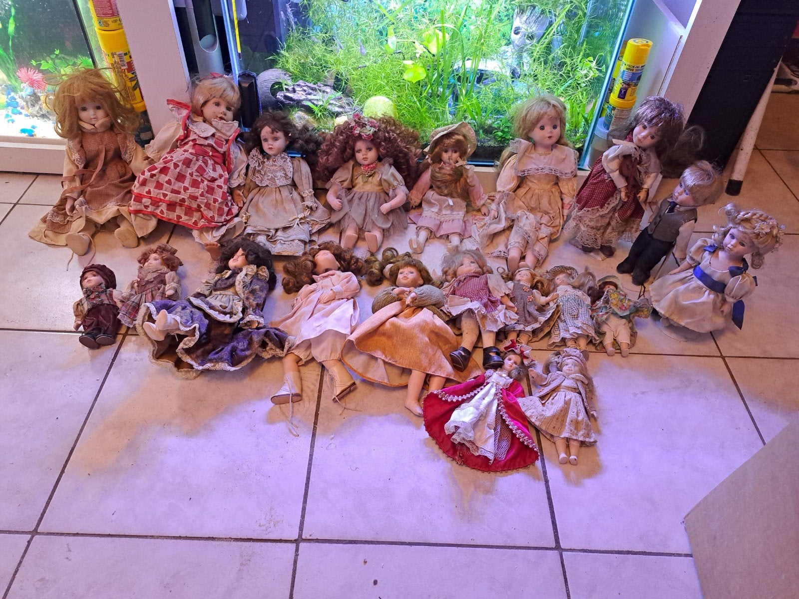Lots de poupées ancienne en porcelaines..., Collections, Poupées, Enlèvement ou Envoi