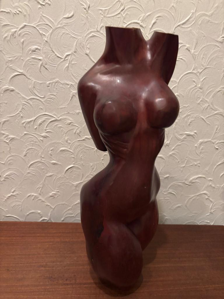 Houten buste uit Cuba, Ophalen, Art deco, Buste, Handgemaakt