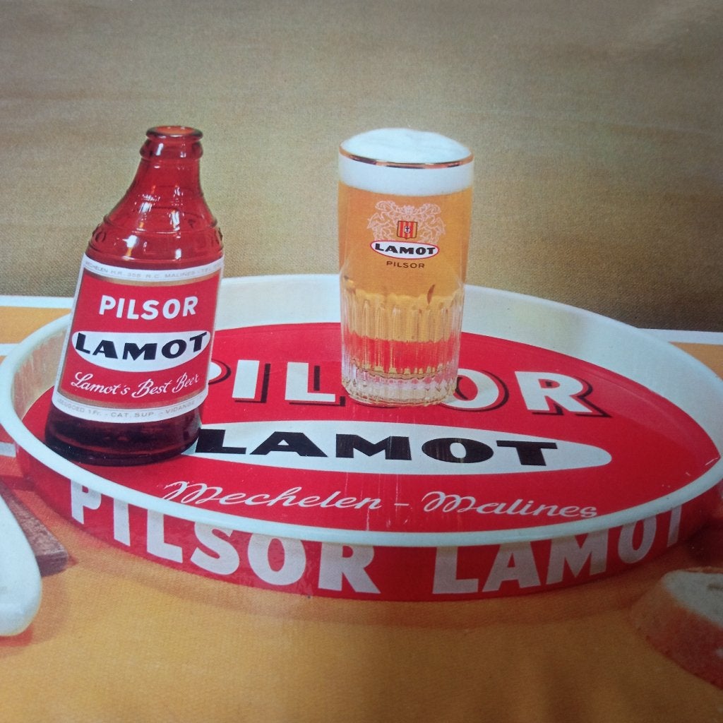 publicité PILSOR LAMOT, Collections, Enlèvement ou Envoi, Utilisé, Panneau, Plaque ou Plaquette publicitaire, Autres marques