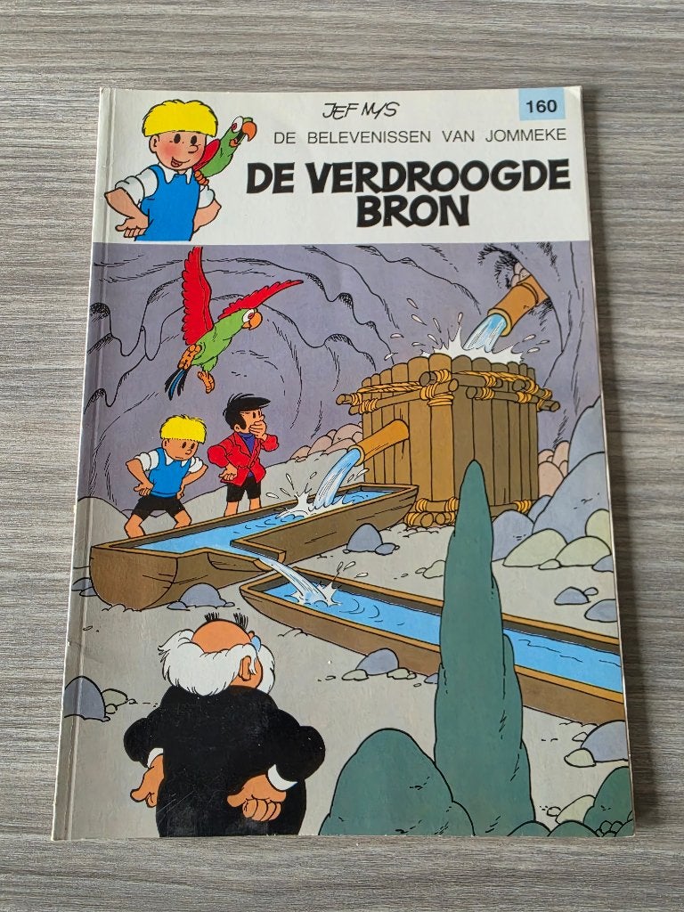 Jommeke stripverhaal nr. 160 - De verdroogde bron, Boeken, Eén stripboek, Jef Nys., Ophalen of Verzenden, Zo goed als nieuw