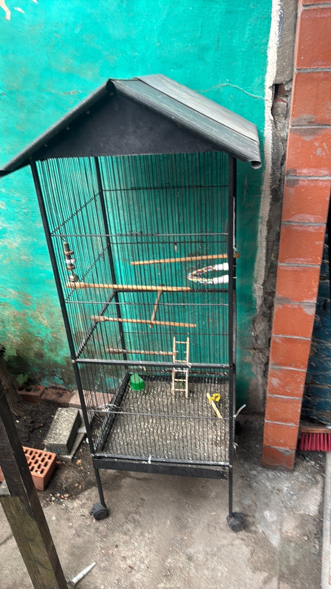 Cage à oiseaux avec tiroirs en bas, Enlèvement, Utilisé, Cage à oiseaux