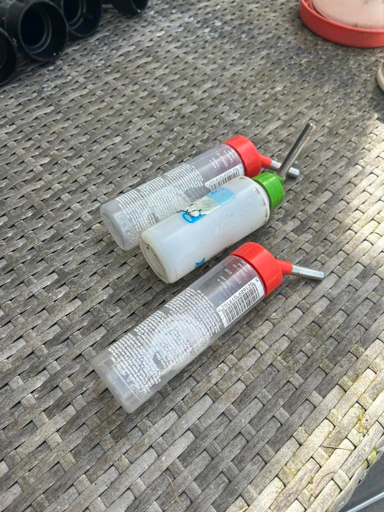 Drinkfles hamster,konijn en eetbak, Ophalen, Gebruikt, Verzorging