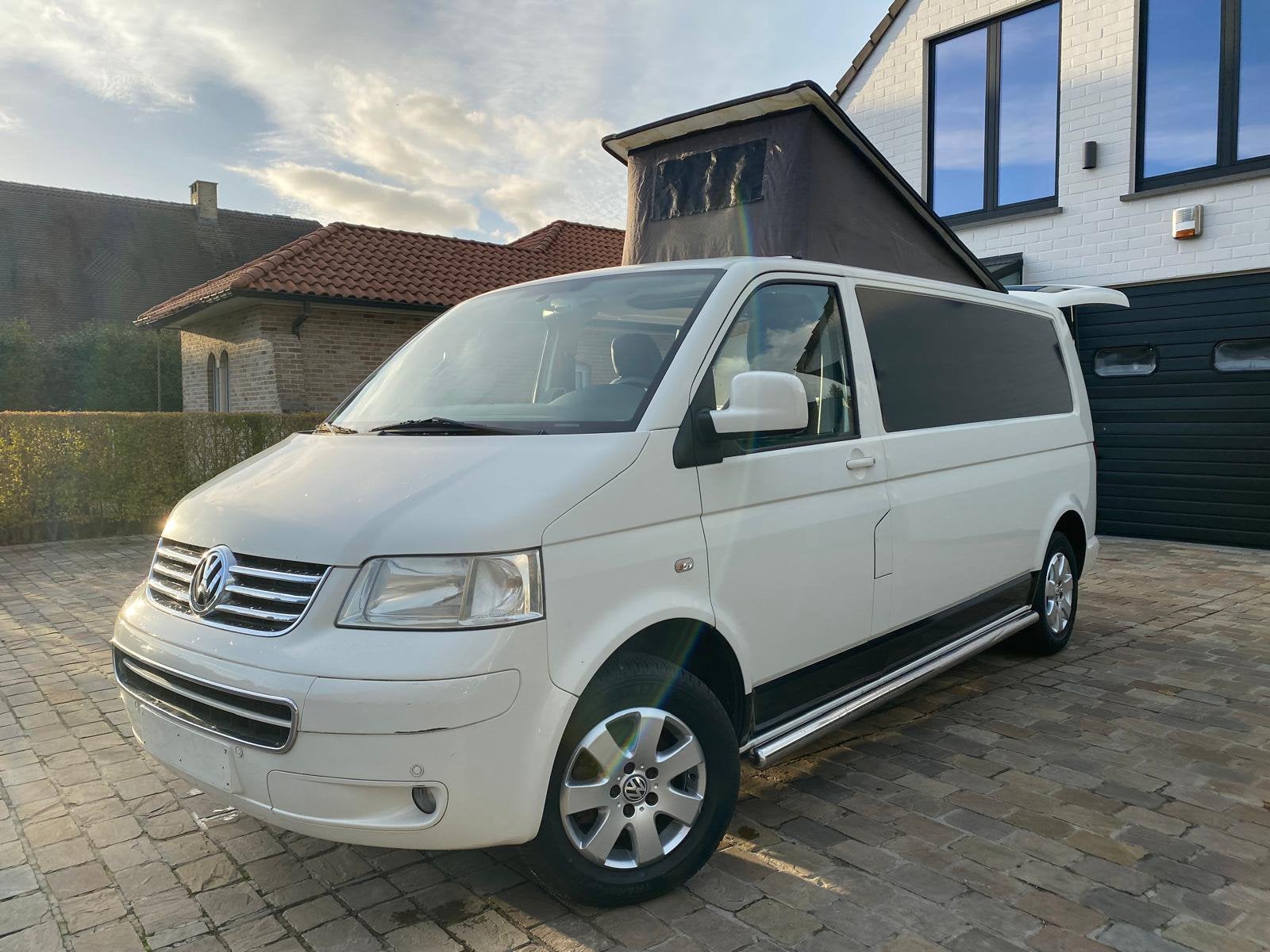 VW Transporter Mobilhome, Caravans en Kamperen, Mobilhomes, Automaat, Buscamper of Camperbus, Volkswagen, Bedrijf