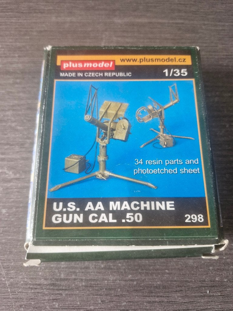 Plusmodel 1/35 U.S. AA Machine Gun Cal.50, Ophalen of Verzenden, Nieuw, 1:35 tot 1:50, Diorama