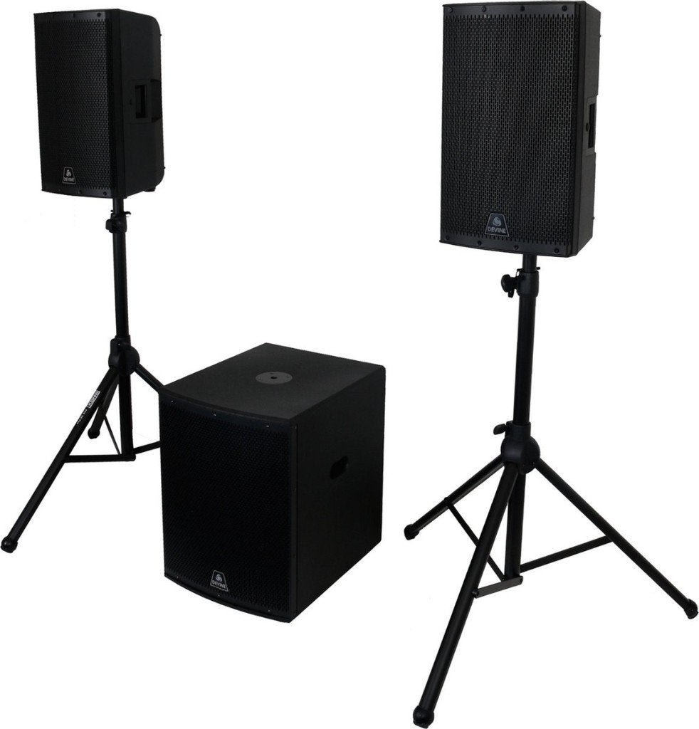 Devine Onyx 12A (2x) + 15SA sub, TV, Hi-fi & Vidéo, Enceintes, Comme neuf, Kit d'enceintes, 150 watts ou plus, Autres marques