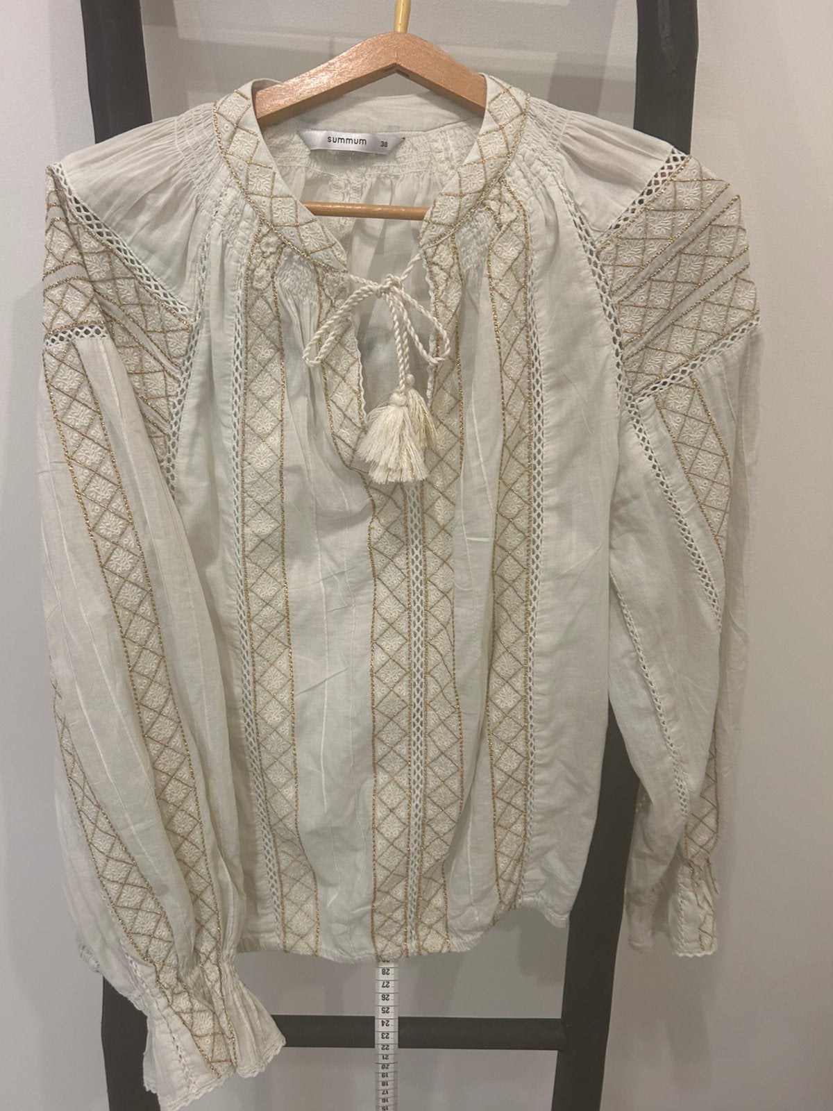 Festival zomerblouse van Summum, maat 38, Enlèvement, Comme neuf, Taille 38/40 (M), Doré