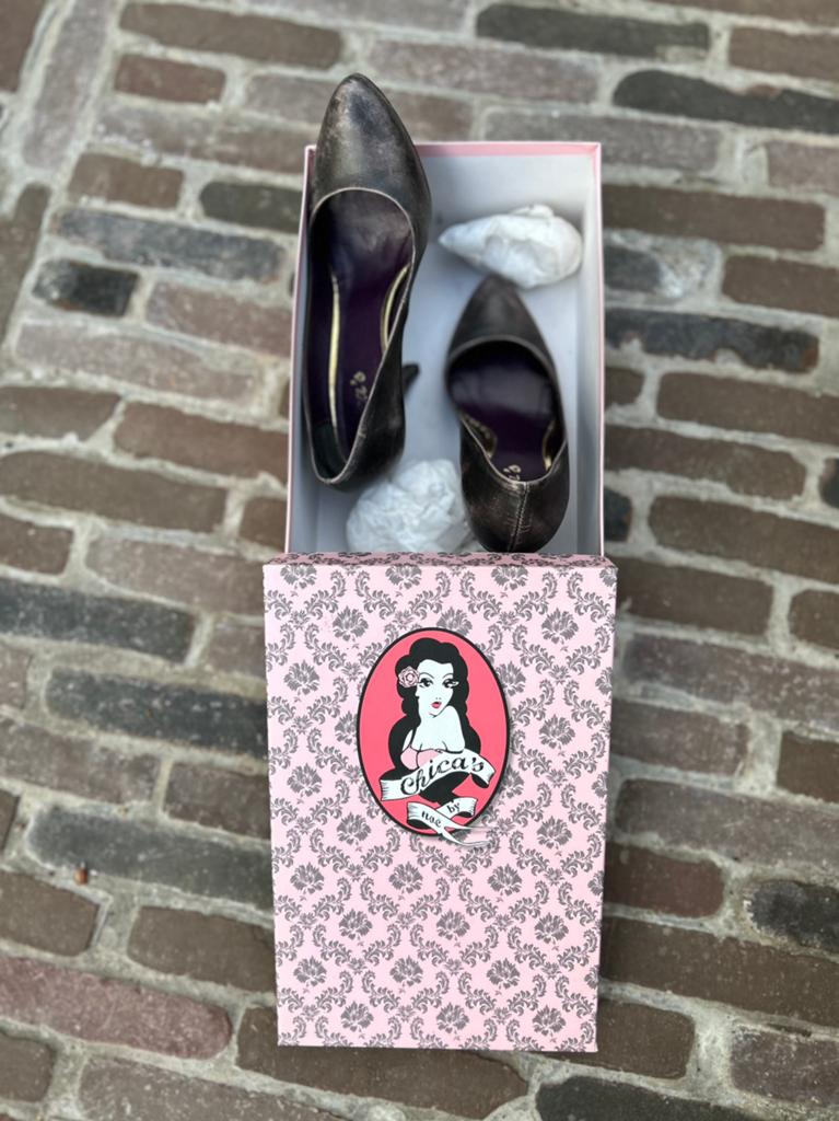Oudroze Italiaanse lederen damesschoenen maat 37, Kleding | Dames, Schoenen, Ophalen of Verzenden, Zo goed als nieuw, Schoenen met hoge hakken