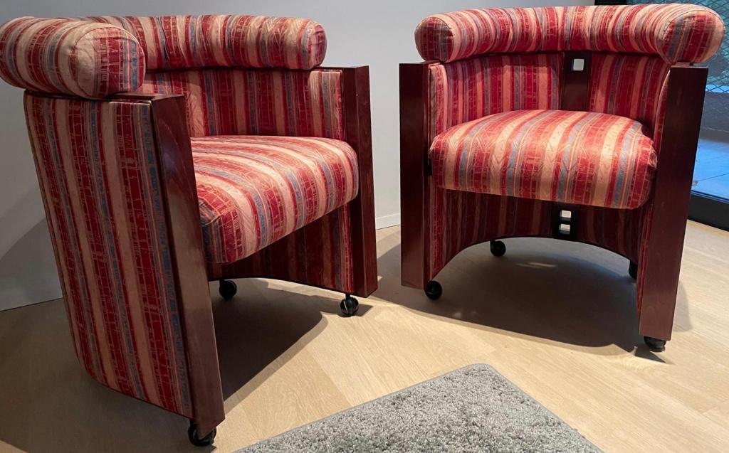 Fauteuil design vintage Giorgetti Progetti - Italie '80/ 2st, Enlèvement