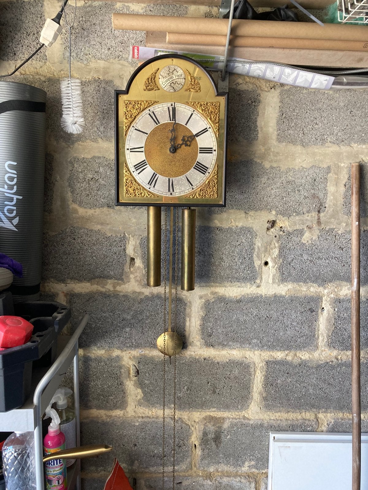 Wandklok met gewicht en pendule, Ophalen of Verzenden