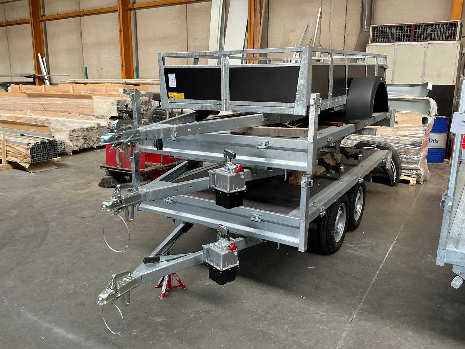 Twins Trailer Onafgewerkte aanhangwagen (3x), Gebruikt