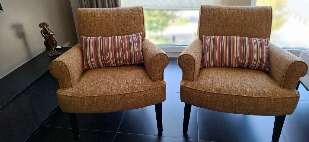 Lot de 2 jolis fauteuils rétro - très bon état, Maison & Meubles, Enlèvement, Comme neuf