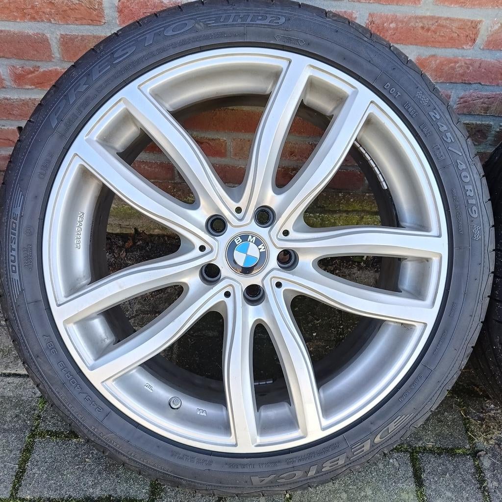 BMW Velgen en ZomerBanden 19inch, Neuf, Pneus et Jantes, 245 mm, Véhicule de tourisme
