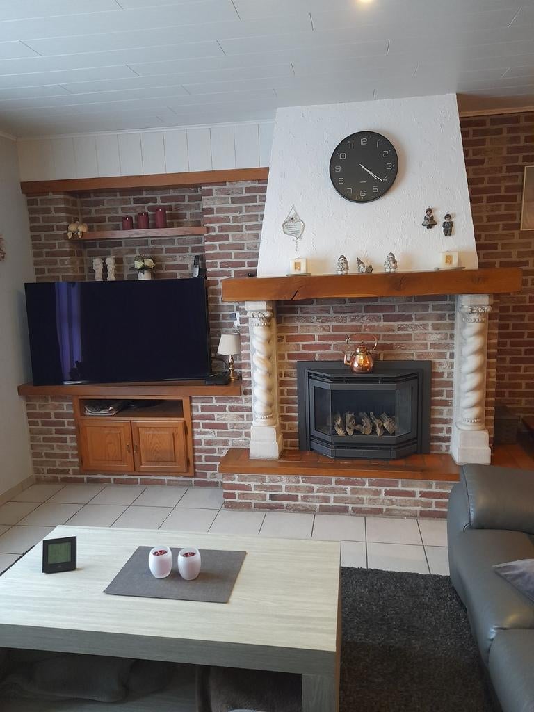 Rustieke sierschouw met gashaard., Ophalen