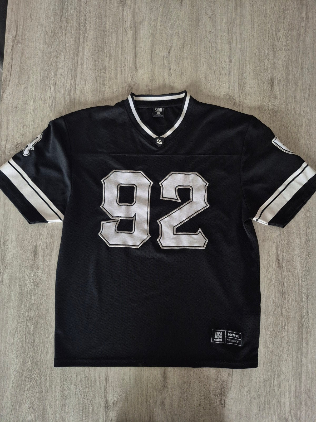 Maillot FSBN Los Angeles 92 noir taille M jersey streetwear, Enlèvement ou Envoi, Porté, FSBN, Taille 48/50 (M)