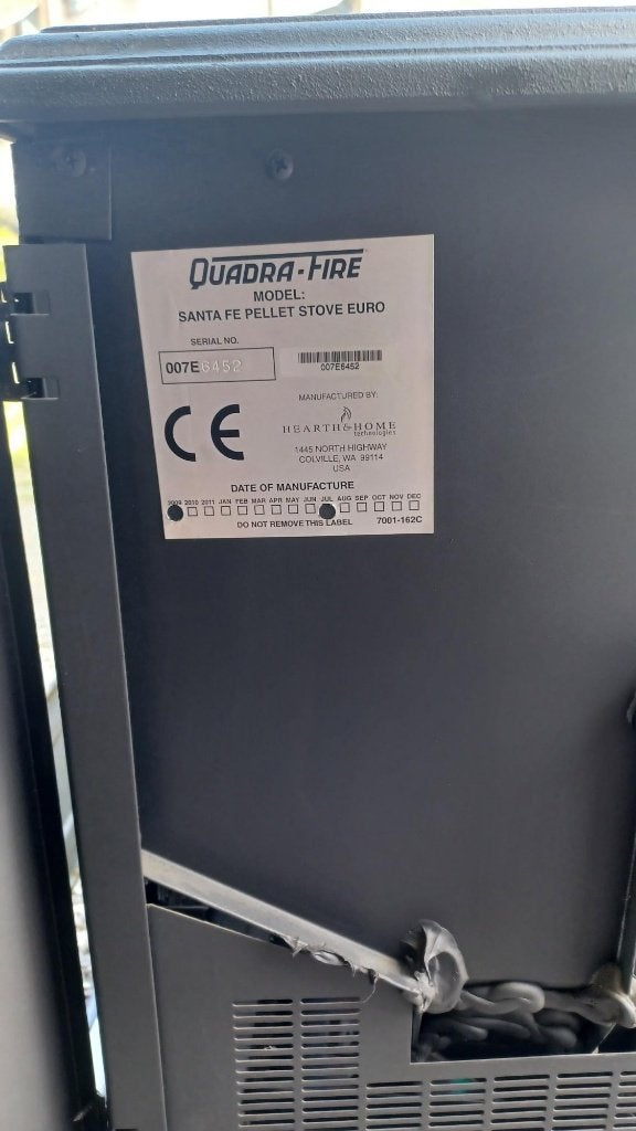 Pelletkachel Quadra Fire, Autres carburants, Enlèvement, Utilisé, Poêle à granulés