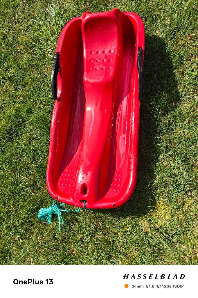 sneeuw slede, Ophalen of Verzenden, Rem, Gebruikt, Kunststof