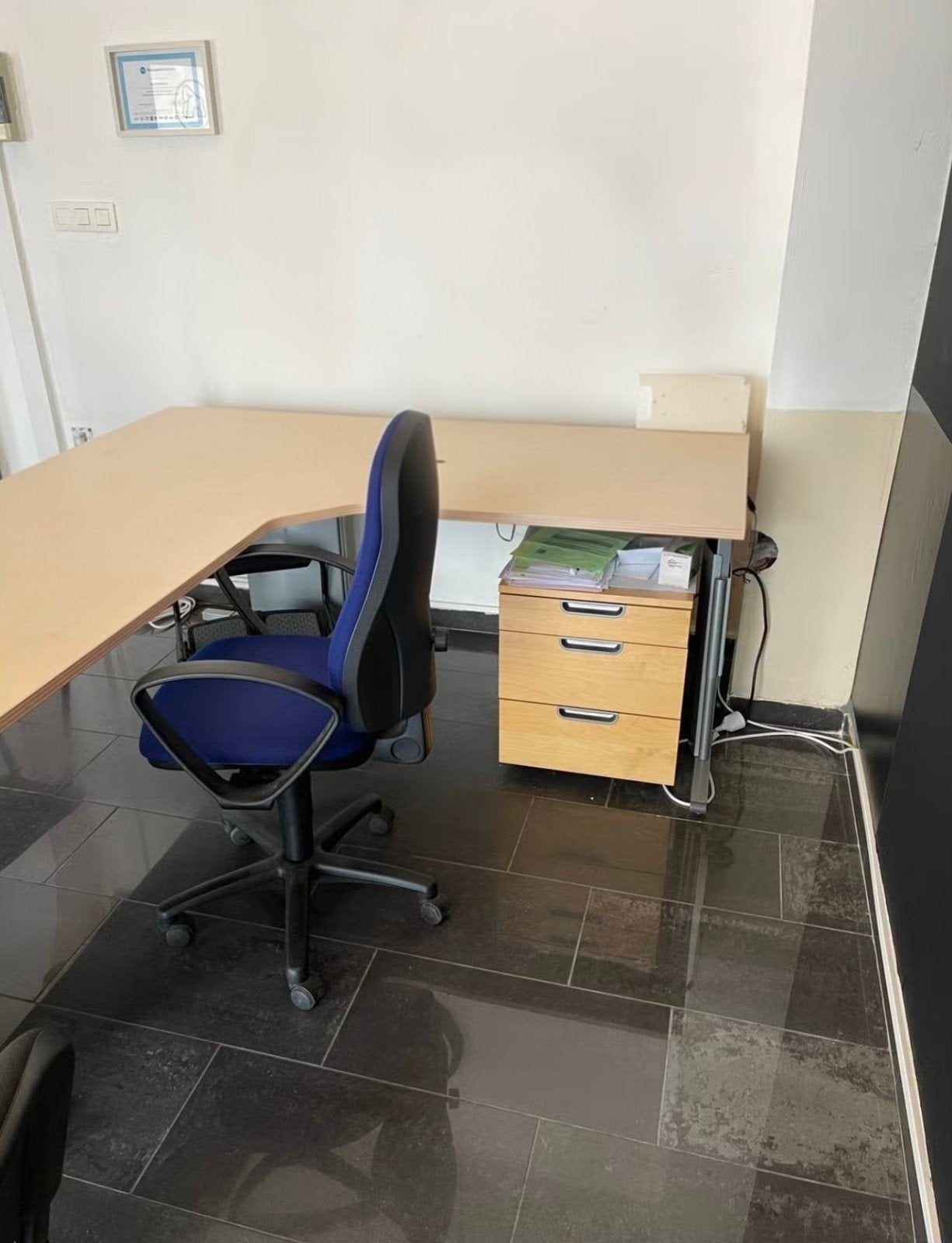 Kantoorstoelenset | Bureaustoel + 3 Vergaderstoelen, Huis en Inrichting, Ophalen, Gebruikt, Bureaustoel