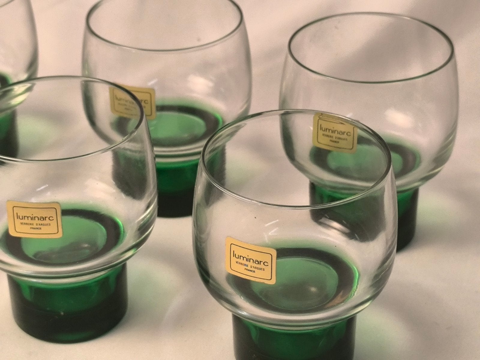 Vintage Set van 6 Luminarc 'Vigne' Glazen – Originele Doos, Verzamelen, Ophalen