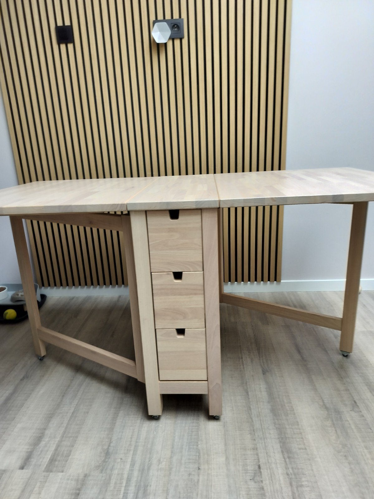 Ikea tafel (Norden), Quatre personnes, 150 à 200 cm, Comme neuf, Enlèvement