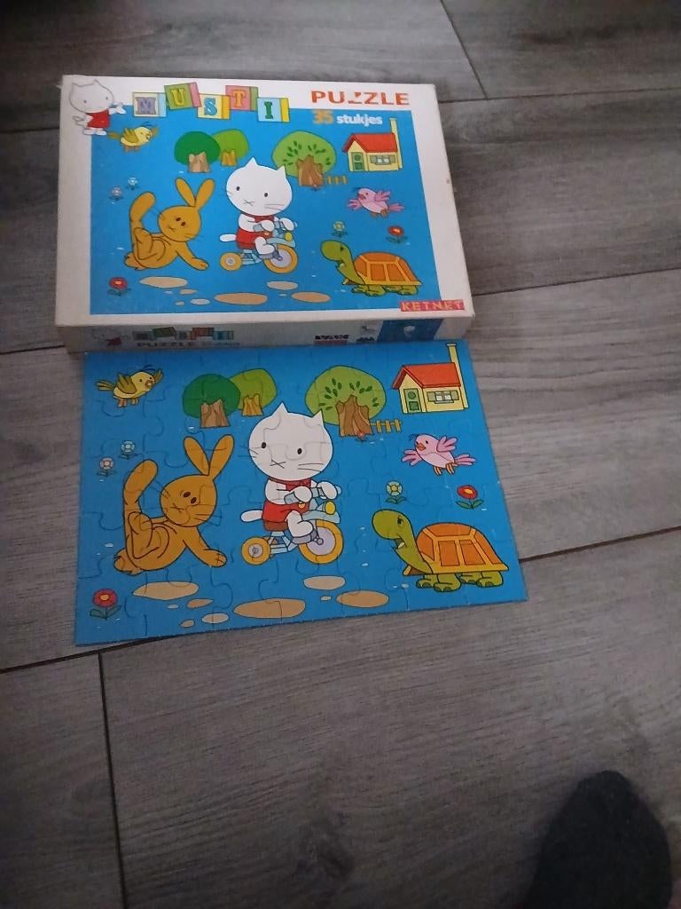 Puzzel musti 35 puzzelstuks, Kinderen en Baby's, Ophalen, 10 tot 50 stukjes, Zo goed als nieuw