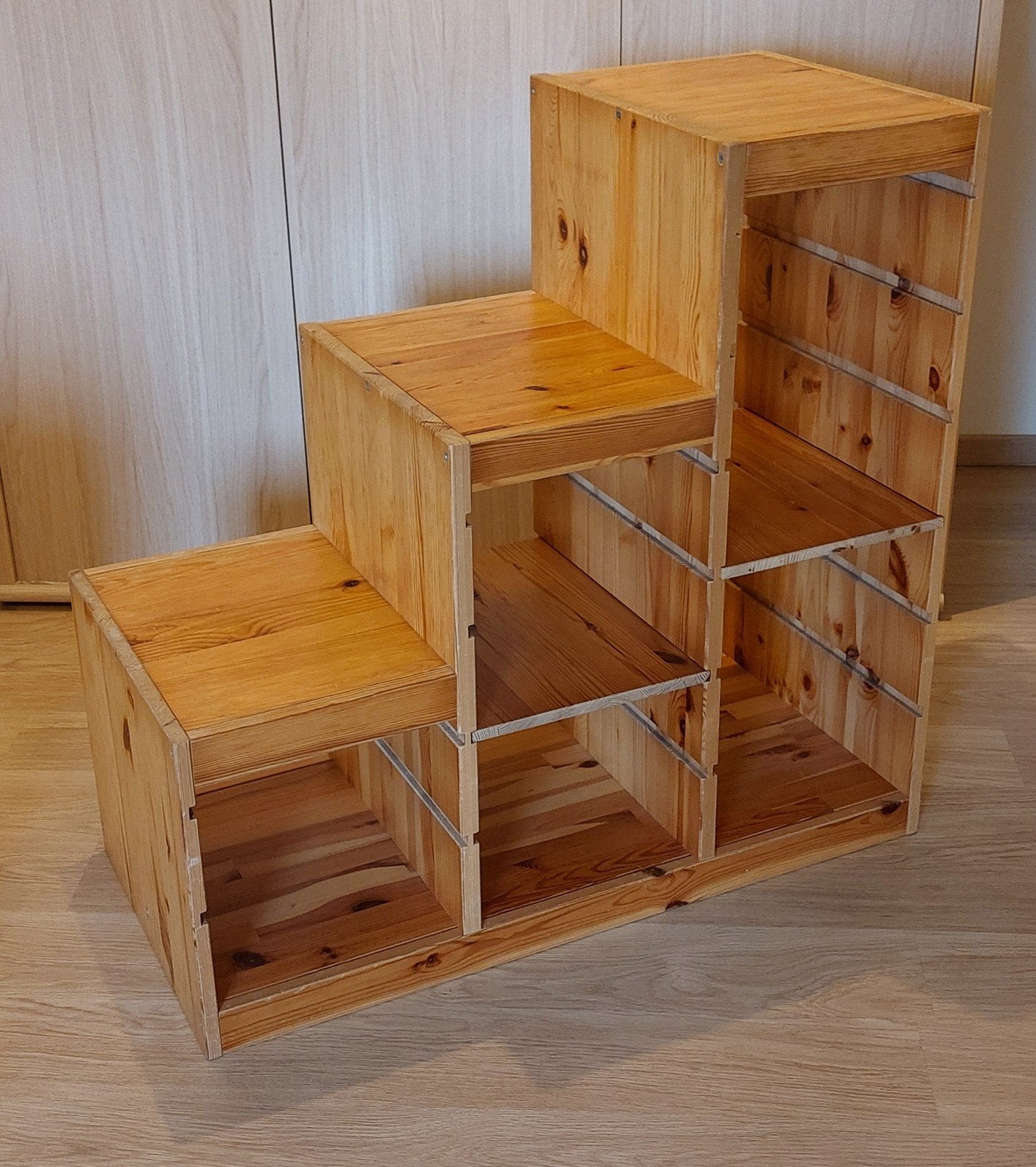 Trofast ikea kast (wit gebeitst grenen), Ophalen, Gebruikt, Kast, 75 tot 100 cm