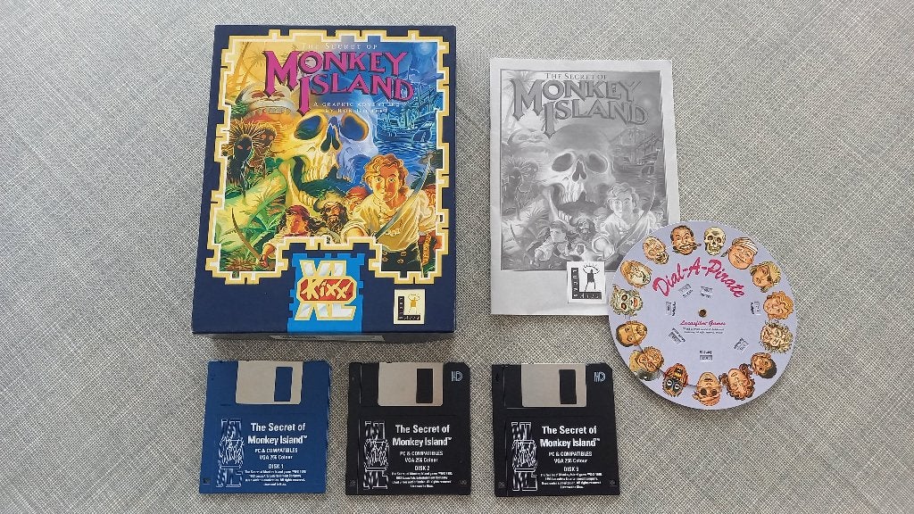 The Secret of Monkey Island - Big Box, Games en Spelcomputers, Games | Pc, Zo goed als nieuw, Avontuur en Actie, 1 speler, Vanaf 12 jaar