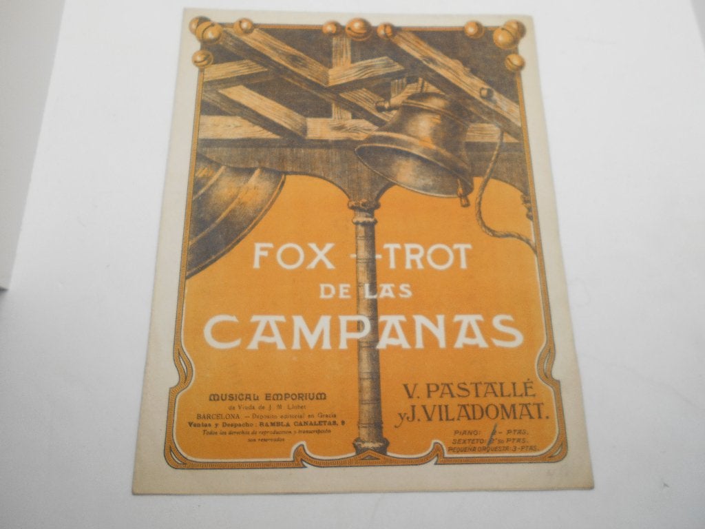 ancienne partition musicale " Foxtrot de las campanas ", Enlèvement ou Envoi, Utilisé