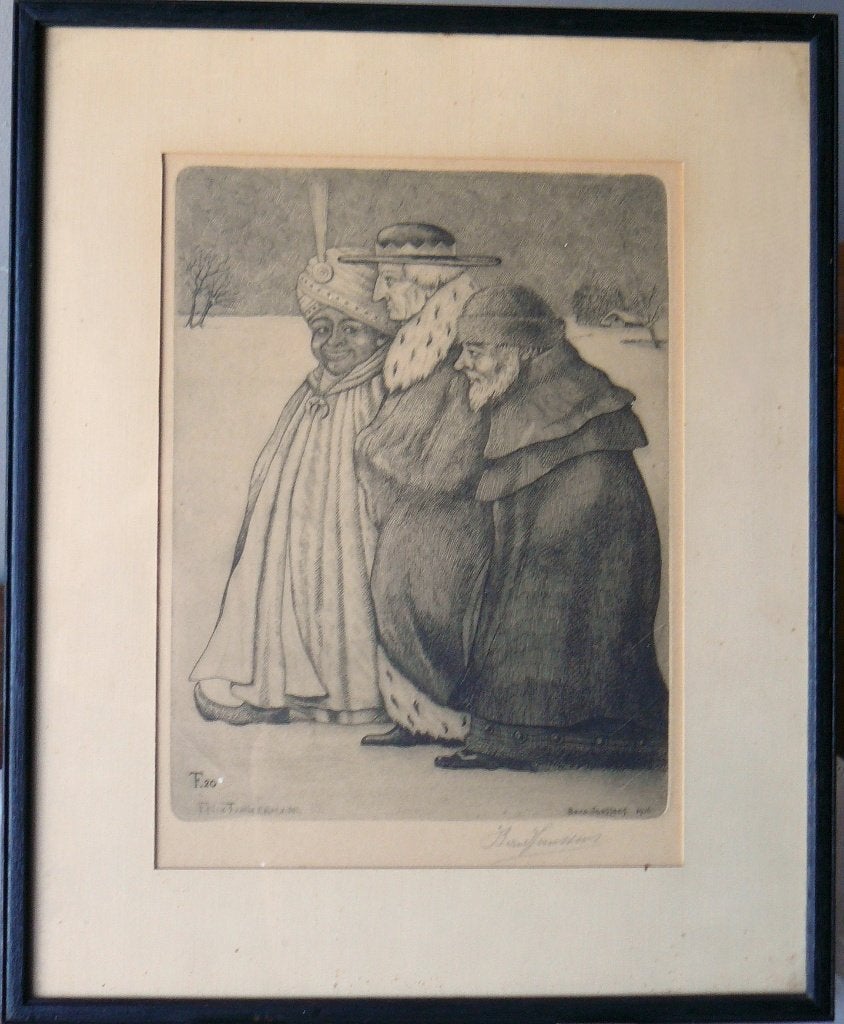 FELIX TIMMERMANS  LIER 1886-1947, Antiek en Kunst, Ophalen, Portret of Personen, Overige technieken, Achter glas