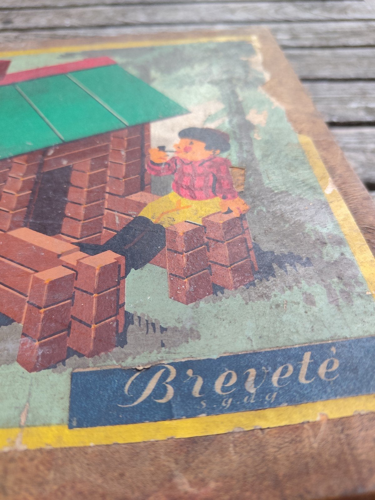 Heel oud bouwspel, „Forest house”, Antiek en Kunst, Ophalen of Verzenden