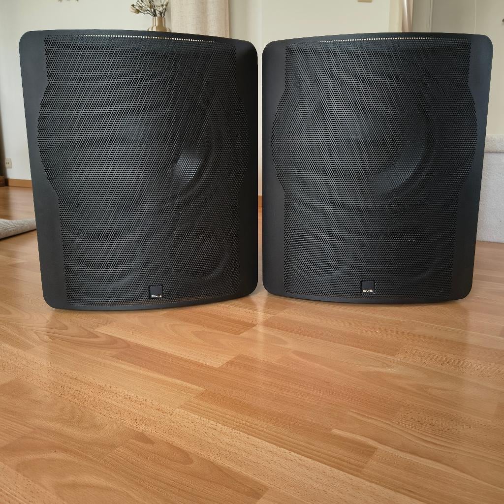 1 paar SVS PB-3000 black ash 800W rms subwoofers, Audio, Tv en Foto, Subwoofer, Zo goed als nieuw, 120 watt of meer, Ophalen