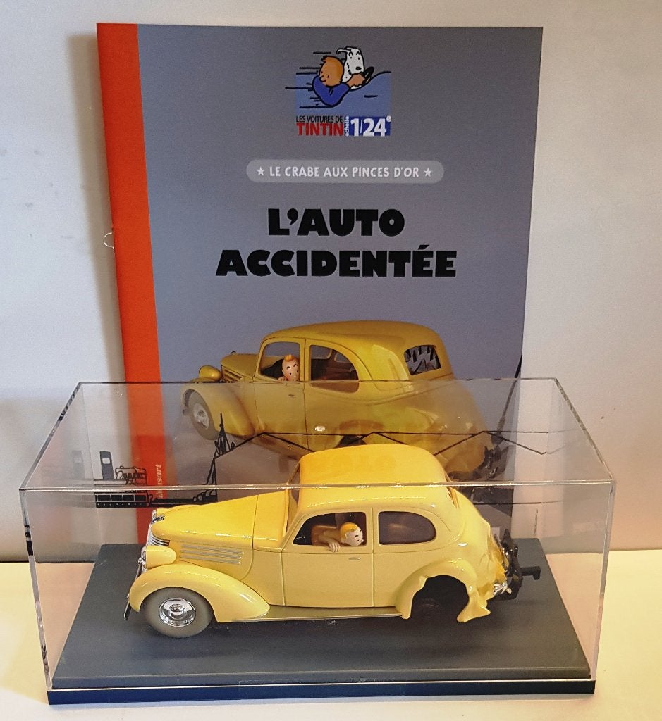 Les voitures de Tintin 1/24 N61, « l'auto accidentée », Collections, Envoi, Tintin, Neuf, Statue ou Figurine
