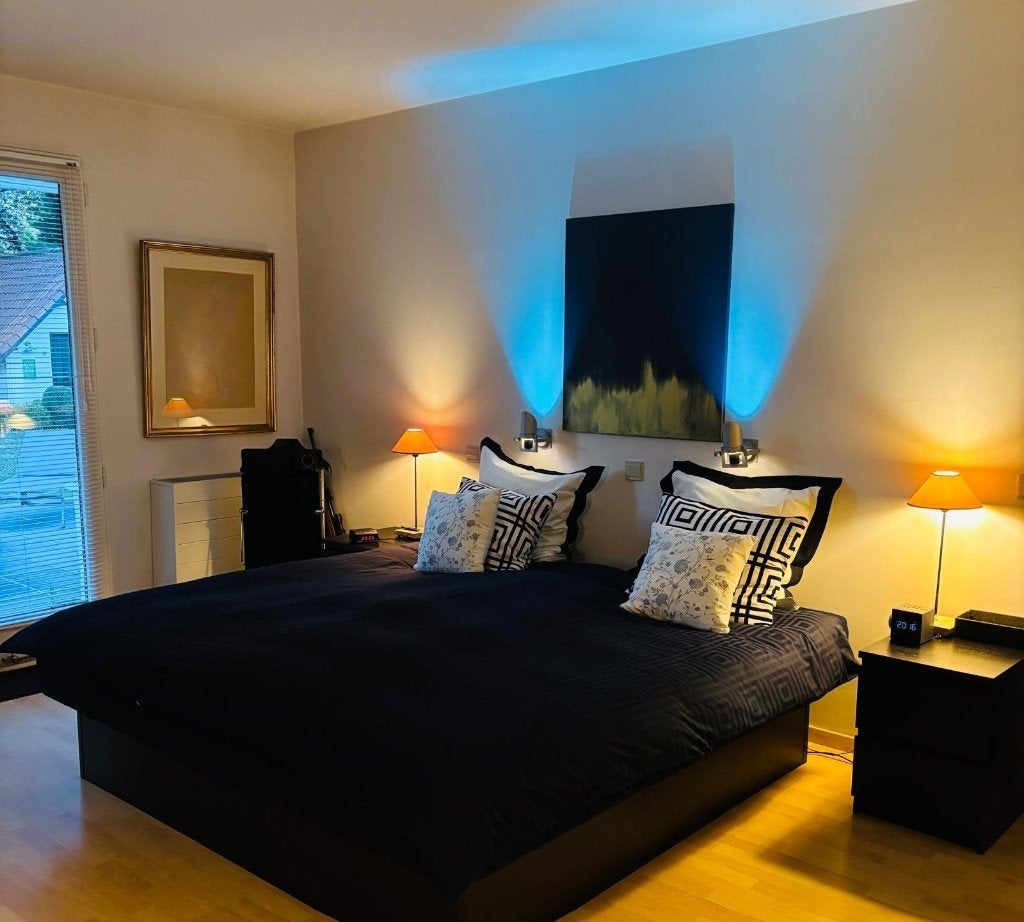 Skyline waterbed (200x200cm) - zo goed als nieuw, Ophalen, Duo-systeem, Tweepersoons, Zo goed als nieuw