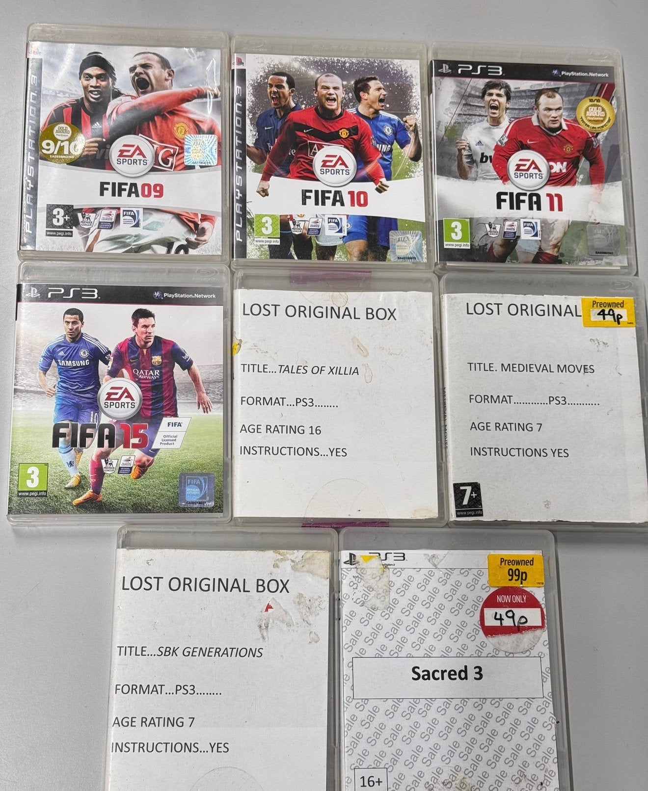 8x PS3 Playstation 3 games spelletjes fifa tales xillia sacr, Games en Spelcomputers, Games | Sony PlayStation 3, Ophalen of Verzenden