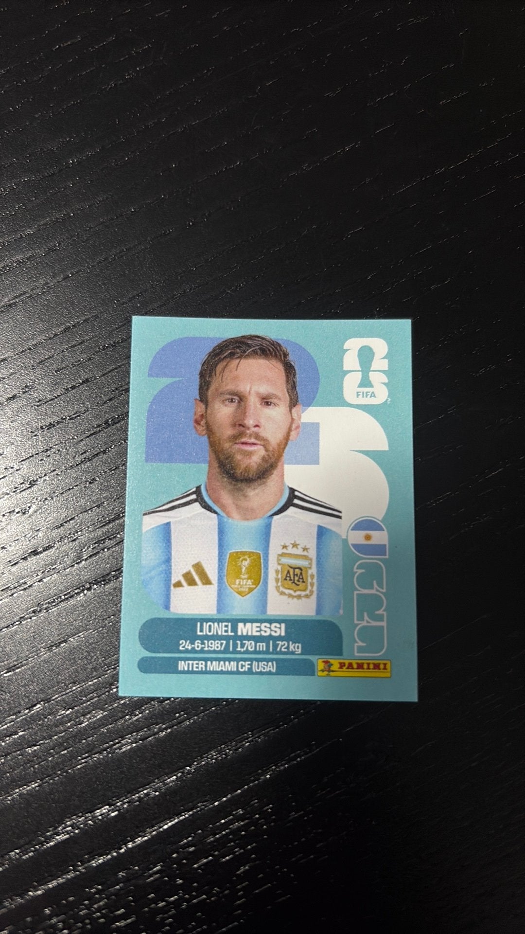 Messi panini kaart 2026, Verzamelen, Ophalen, Nieuw, Spelerskaart