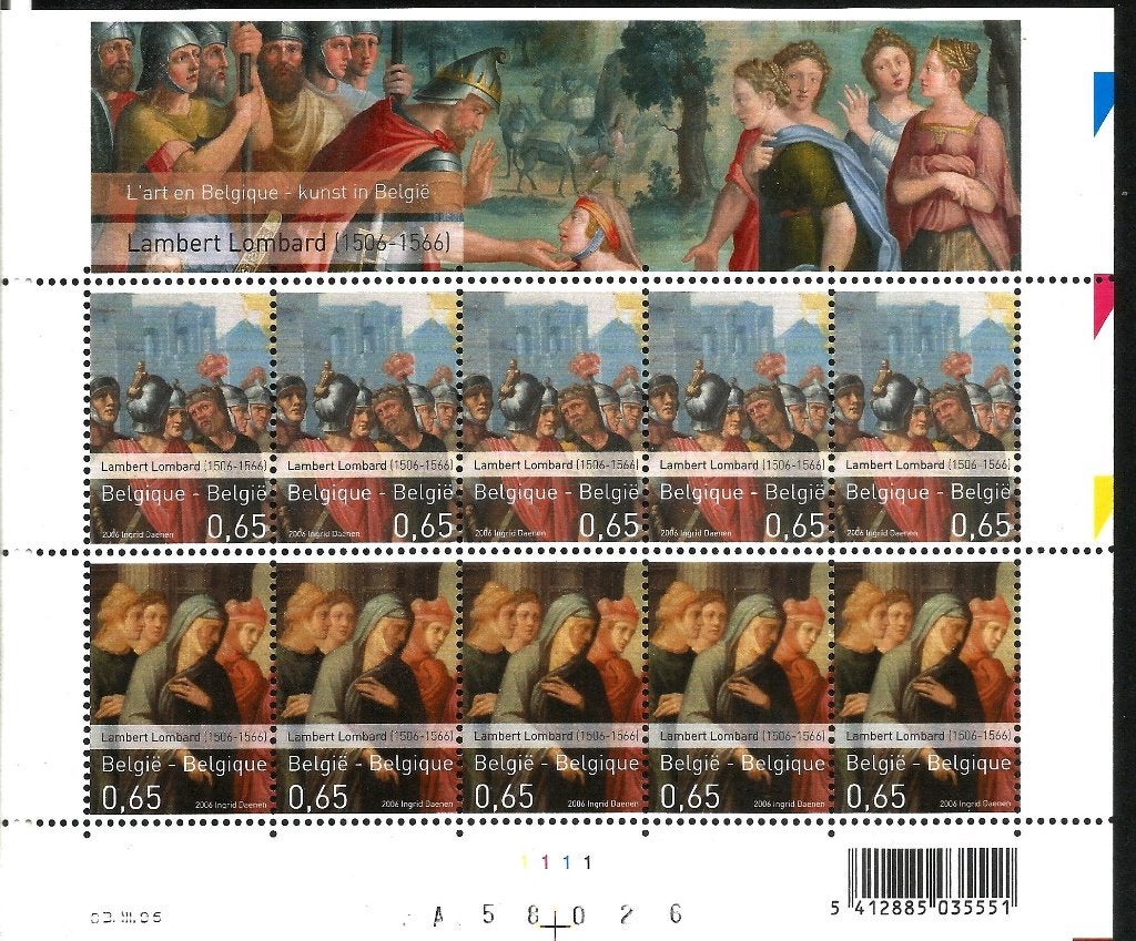 2006 kunst in België OBP F3516/9**, Orginele gom, Kunst, Ophalen of Verzenden, Zonder stempel