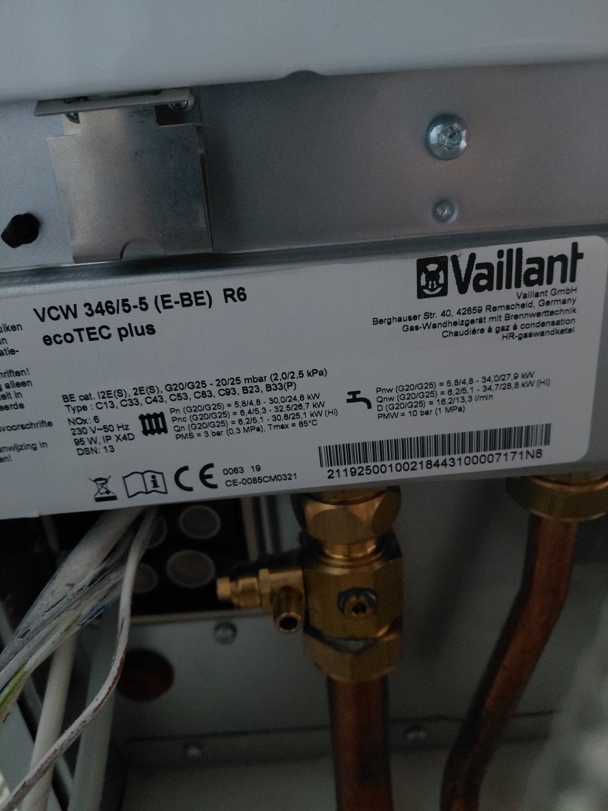 Vaillant gas cv ketel, 7 jaar ! altijd onderhoud gehad!, Ophalen, Zo goed als nieuw