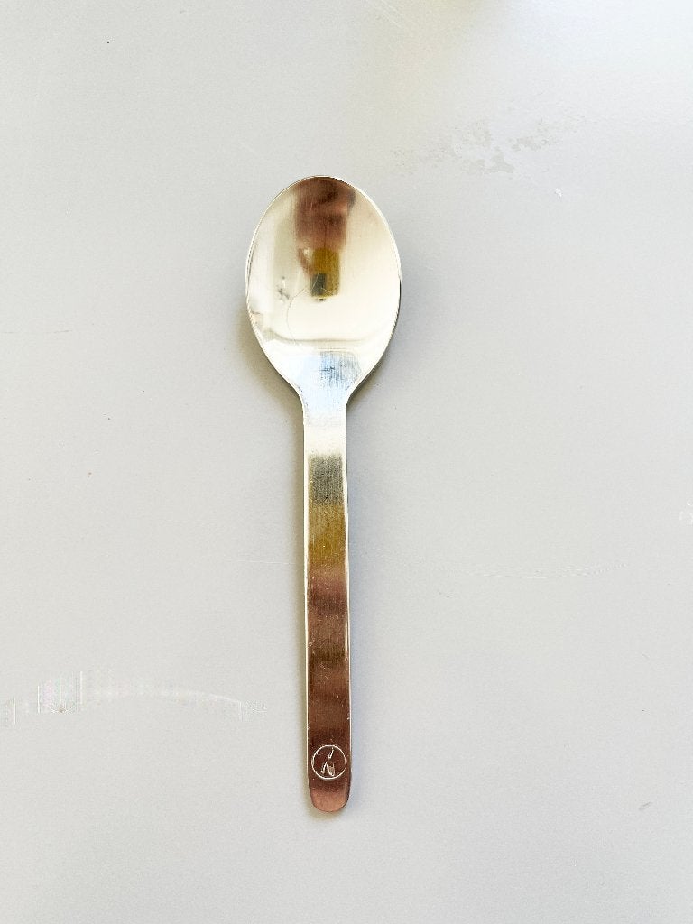 Cuillère vintage en acier inoxydable Lufthansa 92H, Enlèvement ou Envoi, Utilisé, Autres types