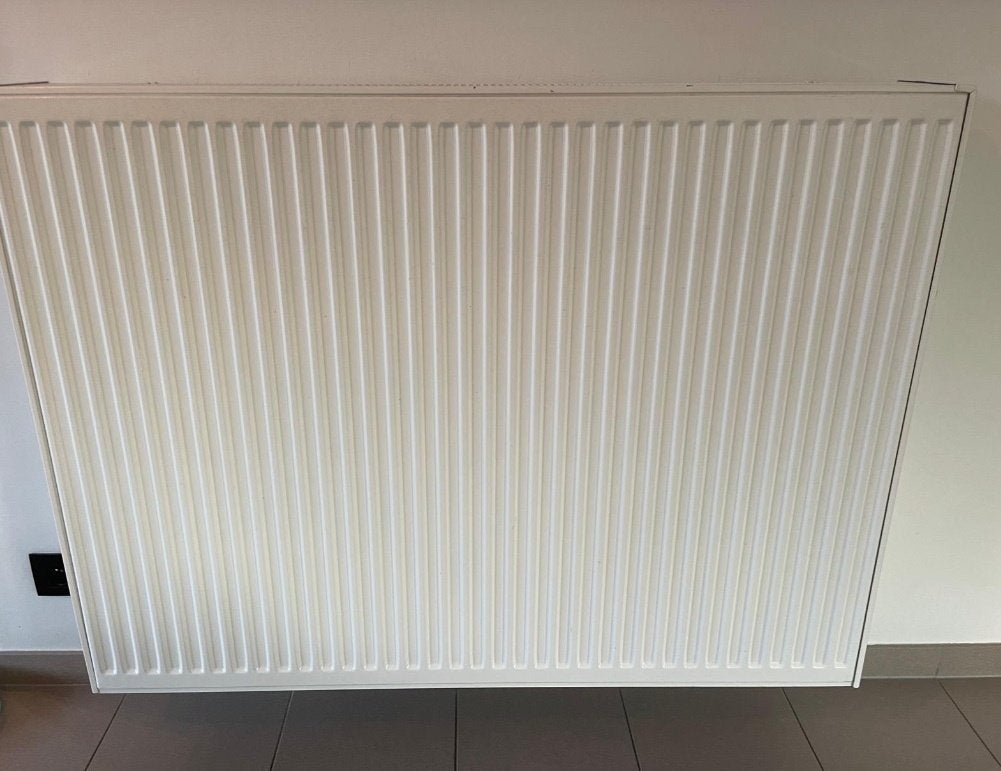 2 stalen paneelradiatoren incl. thermostaatkranen & beugels, Enlèvement, Utilisé, 80 cm ou plus, Radiateur