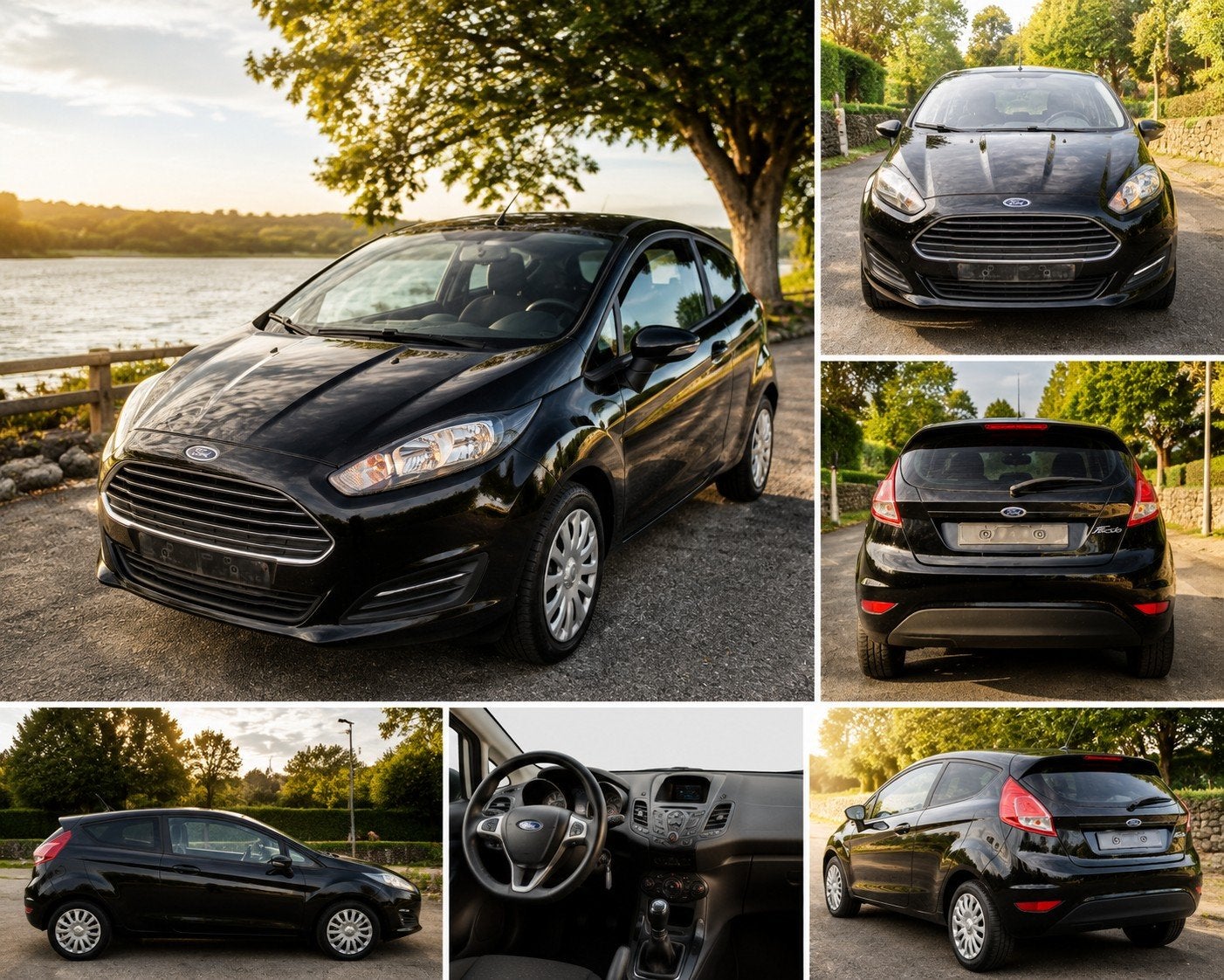 FORD FIESTA ESSENCE 1,0/2016/136000 km/04,2015, Auto's, Stof, Euro 6, 4 cilinders, Zwart