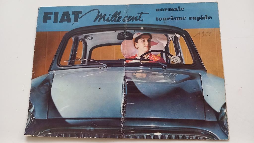 Catalogue fiat 1100 1958, Overige merken, Divers, Ophalen, Gelezen