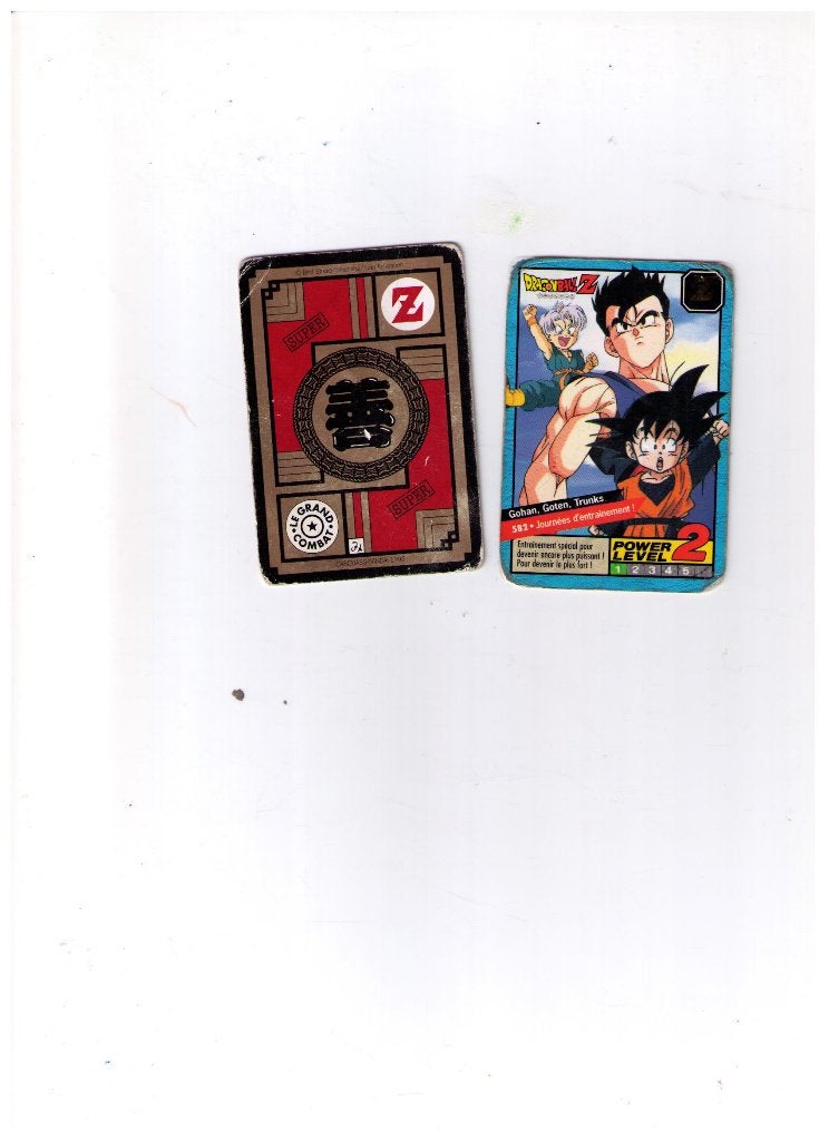 Carte Dragon Ball Z Carddass Le Grand Combat Power Level 582, Enlèvement ou Envoi, Utilisé