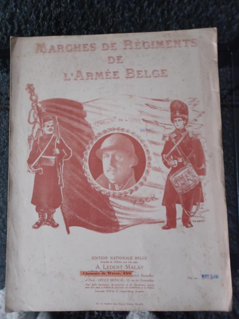 Marches de régiments de l'armée belge régiment de ligne, Musique & Instruments, Enlèvement, Utilisé, Piano