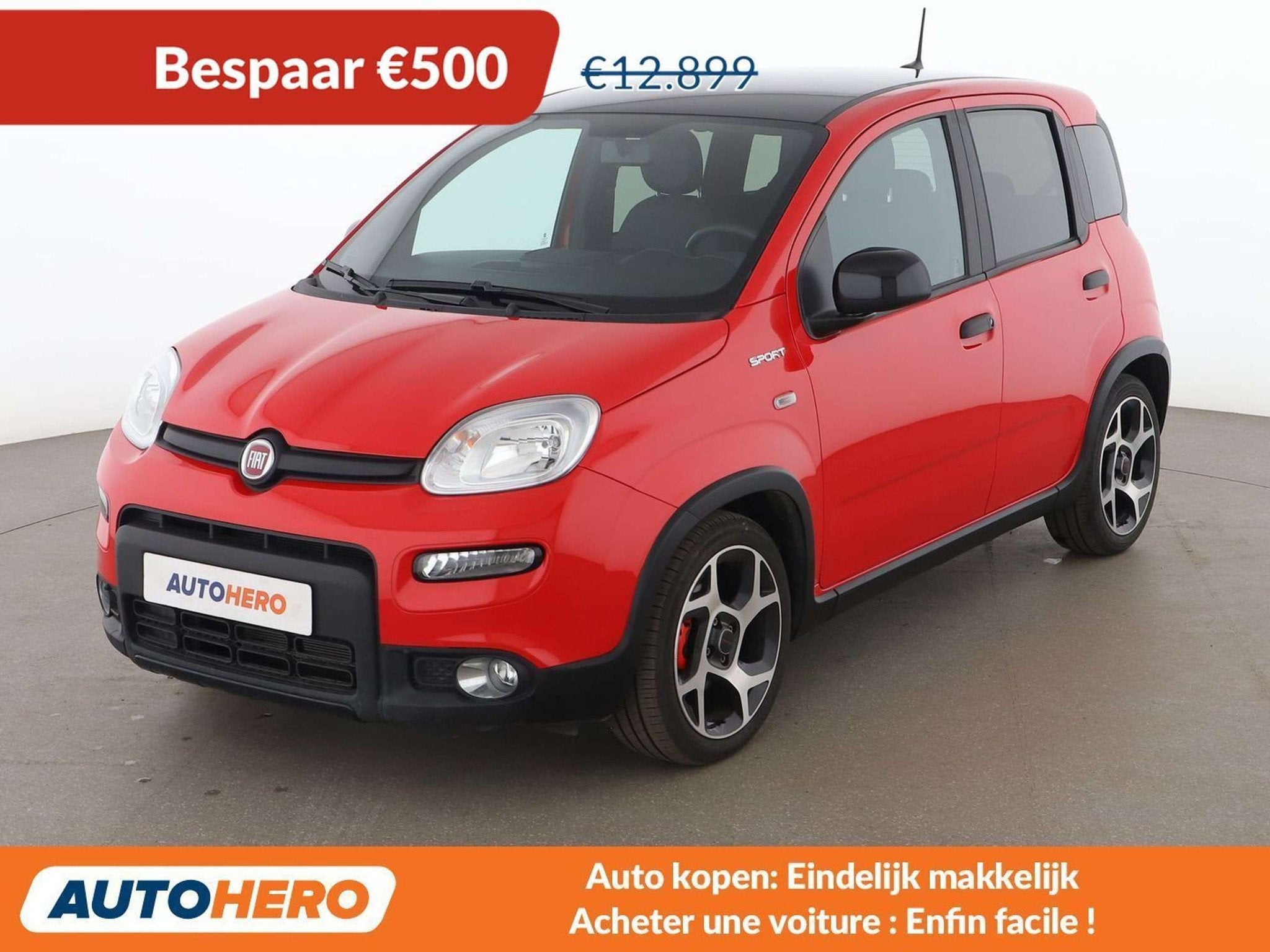 Fiat Panda 1.0 Mild-Hybrid Sport, Autos, Fiat, Rouge, Achat, Euro 6, Panda