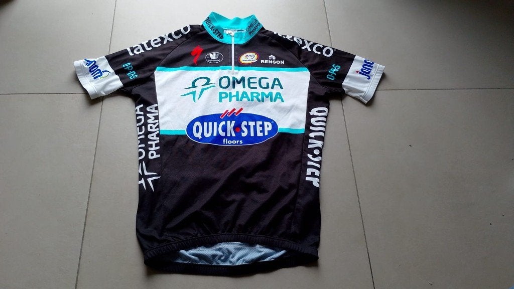 wielershirt Quickstep Omega Pharma M, Fietsen en Brommers, Ophalen of Verzenden, M