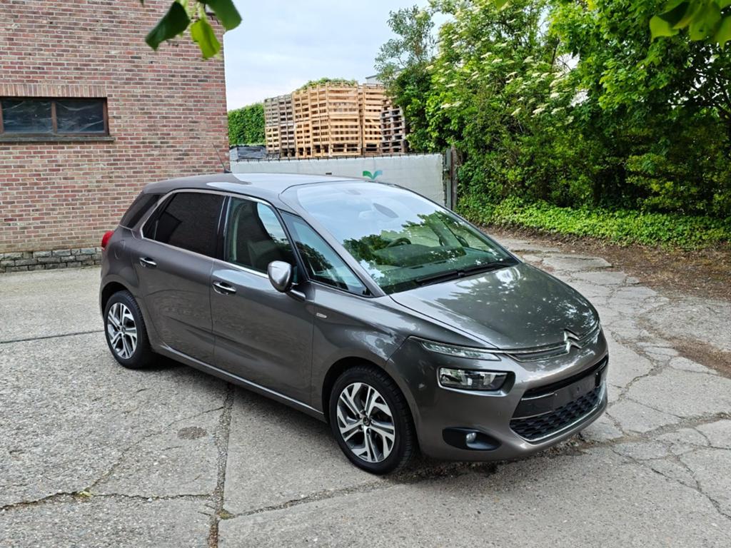 Citroen C4 Picasso Exclusive BTAuto 115.000km***, Autos, Cuir, Argent ou Gris, Euro 6, Entreprise