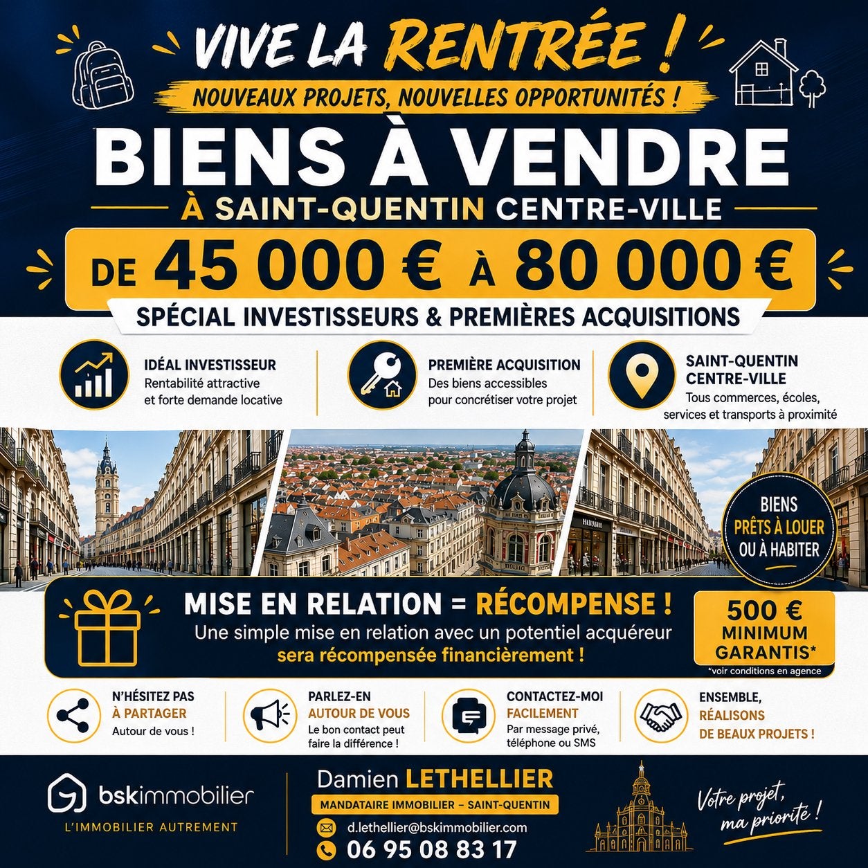 INVESTISSEMENT EN FRANCE DANS L'AISNE.02, Maison d'habitation, France, Ville