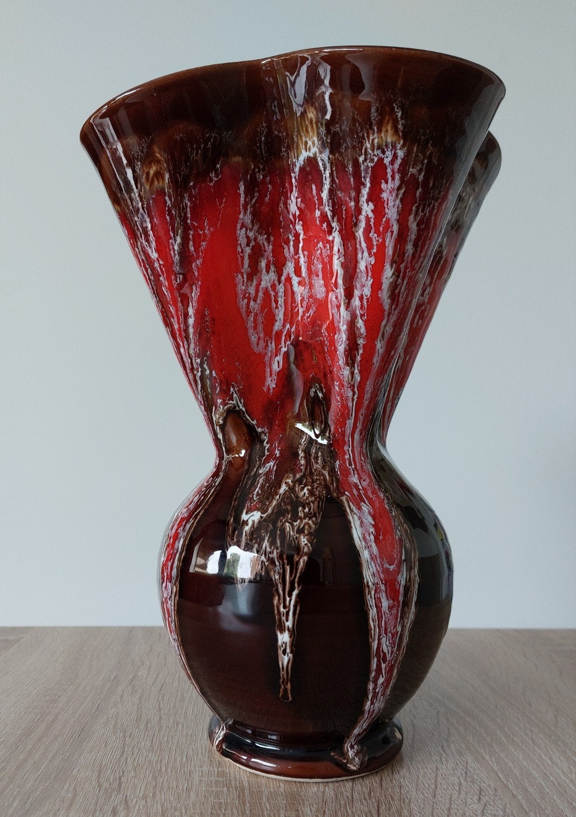 Vaas Vallauris fat lava , vintage., Antiek en Kunst, Ophalen