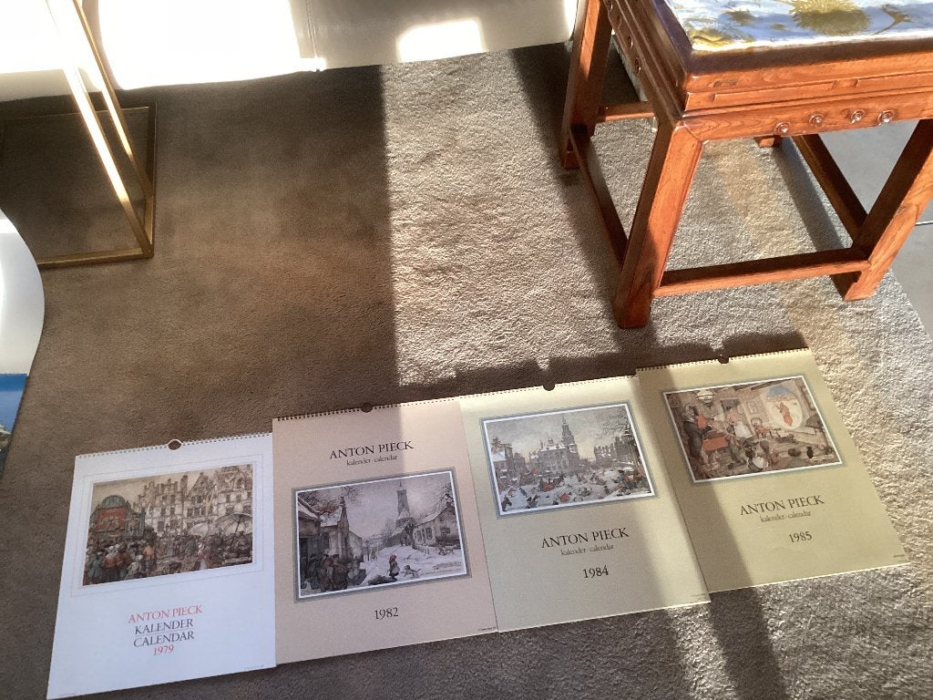 Lot van 13 vintage kalenders., Enlèvement