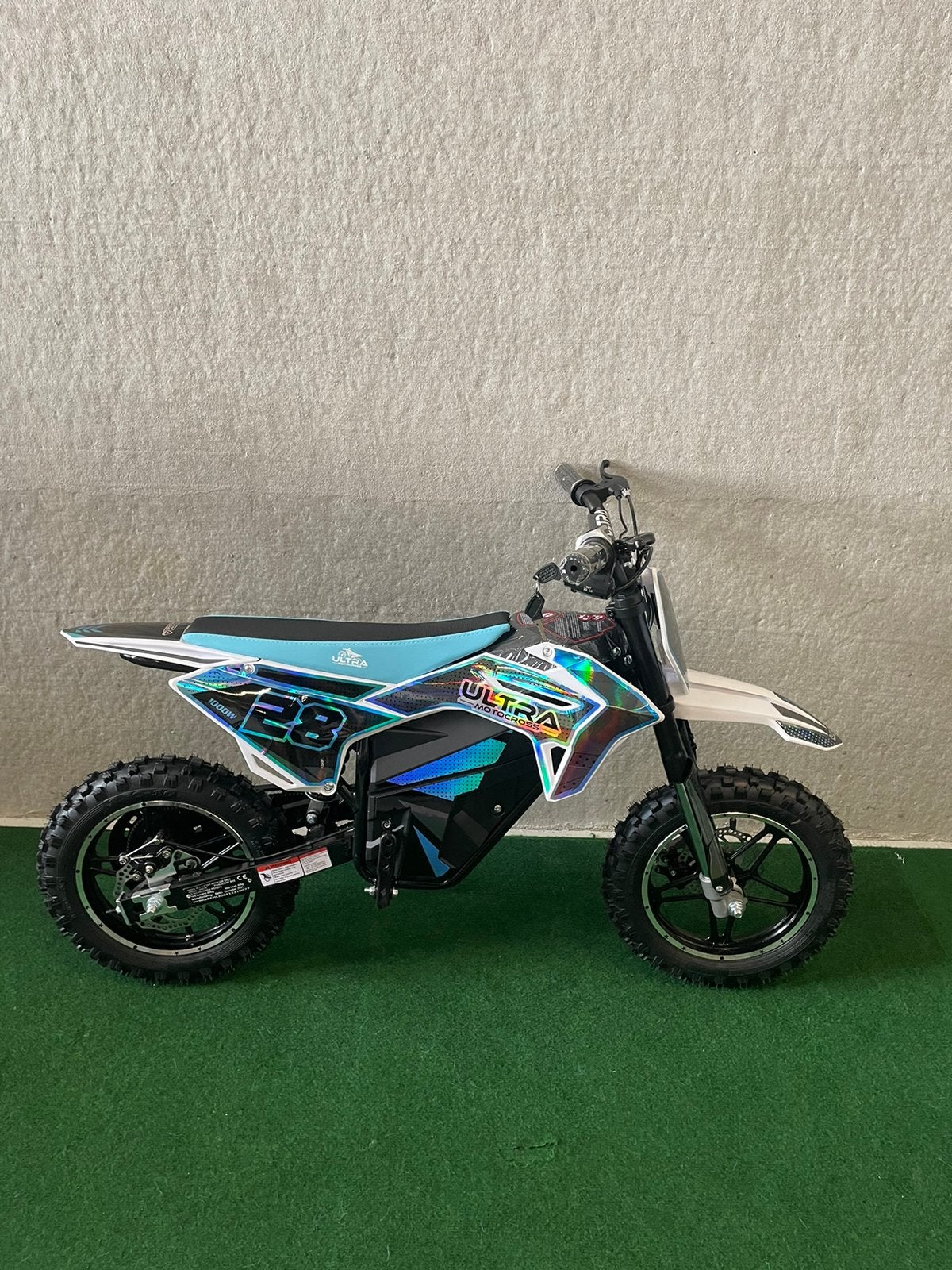 Nieuwe Ultra 1000 watt elektrische blauwe kinder crossmotor, Ophalen, Nieuw