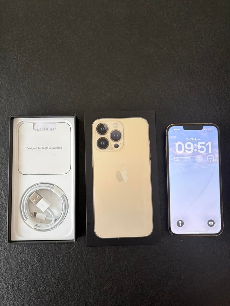Iphone Gold 13 Pro 256 GB, Ophalen of Verzenden, Zo goed als nieuw, IPhone 13